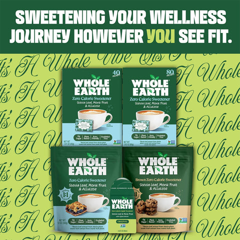 Whole Earth Liquid Allulose Sweetener, Zero Calorie Sugar Substitute, Keto-Friendly, Non-GMO, No Erythritol, Erythritol-Free, 11.5 oz Bottle