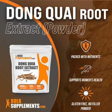 BulkSupplements Dong Quai Root Extract - Herbal Supplement, Angelica Root Powder - 1000mg of Dong Quai Extract , (100 Grams - 3.5 oz)