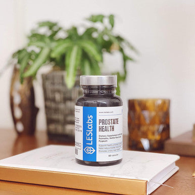 Les Labs Prostate Health Prostate Support, Urinary Tract Health, Fewer Bathroom Visits & Improved Sleep Saw Palmetto, Pygeum, Beta Sitosterol & Nettle Root Non-Gmo Supplement 60 Capsules