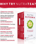 Nutra Tea NUTRAGLYCEMIA - Glycemia Tea | Bitter Melon Tea - Includes Bitter Melon Fenugreek & Banaba Leaf - 60 Enveloped Tea Bags - by - Herbal Tea - (3 Pack)