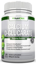 Calcium D-Glucarate - 500mg - 120 Vegetable Capsules - Superior Potency to Support Liver Detoxification, Estrogen Metabolism & Hormonal Balance - Helps with Prostate, Breast & Colon Health