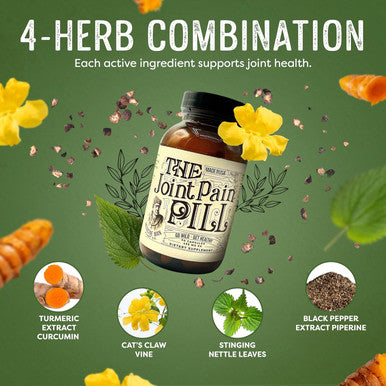 Medicine Man Plant Co The Joint Pill Natural Joint Supplement With Turmeric Curcumin Extract, Cat S Claw Supplement, Stinging Nettle Leaf Capsules And Black Pepper - Holistic Healing Supplement To Help Natural Healing