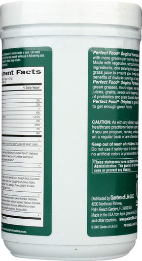 Garden of Life Perfect Food Original Super Green Formula Powder