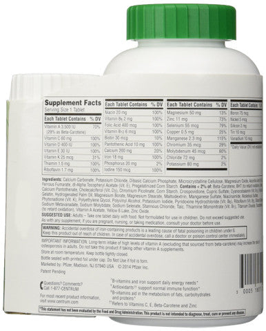 Centrum Base Adult Multivitamin Supplement 425 Count