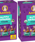 Annie's Organic Friends Bunny Grahams, Chocolate Chip, Chocolate, and Honey Baked Graham Snacks, 11.25 oz