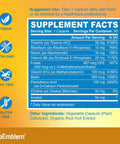 BioEmblem Vitamin BComplex All 8 Active Forms with Methyl Folate Methyl B12 B6 Biotin Plus Choline Inositol Supports Energy Metabolism Brain Heart Health B Vitamin Supplement 90 Capsules