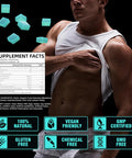 Creatine Monohydrate Gummies 5G For Men & Women - 120 Sugar Gummies With Magnesium Glycinate, L-Threonate, L-Taurine + Vitamin B12 For Muscle Support, Energy Boost, (Blueberry Flavor)