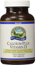 Nature'S Sunshine Calcium Plus Vitamin D 150 Tablets Kosher | Powerful Vitamin Supplement for Adults Containing Vitamin D3 Calcium and Magnesium