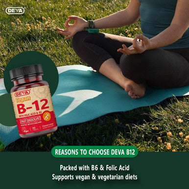 Deva Vegan B12 Sublingual - Vegan - Gluten - 90 Tablets