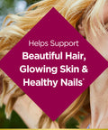 Nature's Bounty Optimal Solutions Hair Skin & Nails Formula With 3 000 Mcg Biotin 60 Coated Caplets