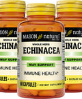 Mason Natural Echinacea - Immune System Booster, Supports Overall Health, Herbal Supplement, 60 Capsules (Pack of 3)