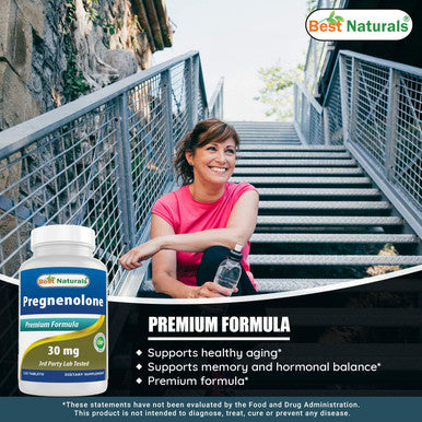 Best Naturals Pregnenolone 30 mg 120 Tablets (120 Count (Pack of 2))