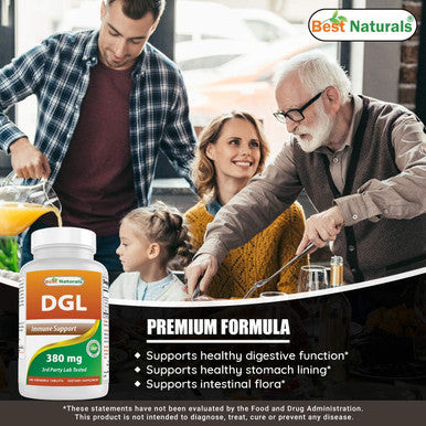 Best Naturals DGL Chewable 380 mg 180 Tablets