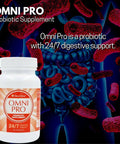 Omnitritions Omni Pro Probiotic Supplement 24/7 Digestive Support 90 Capsules