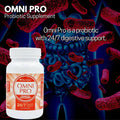Omnitritions Omni Pro Probiotic Supplement 24/7 Digestive Support 90 Capsules