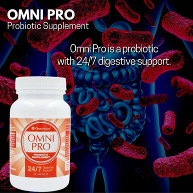 Omnitritions Omni Pro Probiotic Supplement 24/7 Digestive Support 90 Capsules