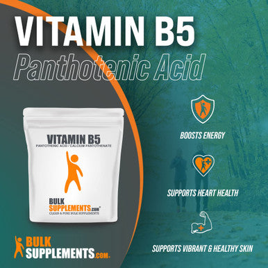 BulkSupplements Vitamin B5 Powder - Pantothenic 500mg - Acne Supplements - B5 Vitamins - Vitamin B5 Pantothenic - Acne Vitamins - Pantothenic (100 Grams - 3.5 oz)
