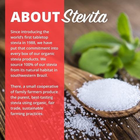 Stevita Organic Erythritol BakeItBetter Pouch 12 oz Baking Sugar Alternative with Stevia & Erythritol No Calories USDA Organic NonGMO Vegan Keto Paleo Gluten