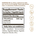 Solgar Reduced L-Glutathione 250 Mg 60 Vegetable Capsules - Antioxidant Support - Free Form Amino Acids - Non-Gmo Vegan Gluten Free Dairy Free Kosher - 60 Servings