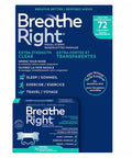 Breathe Right Nasal Strips, Extra Clear For Sensitive Skin, 72 Clear Strips