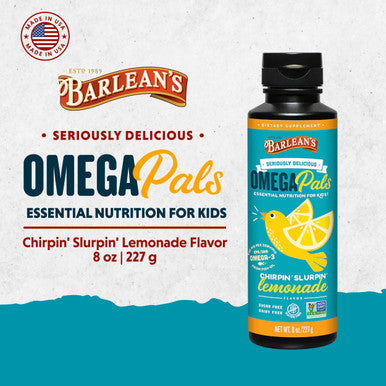 Barlean's Organic Oils Omega Pals Chirpin' Slurpin Lemonade Fish Oil