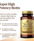 Solgar Biotin 10,000 mcg 60 Vegetable Capsules
