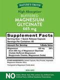 Magnesium Glycinate Capsules | 665mg | 60 Count | Non-GMO, Gluten Supplement | by Nature's Truth