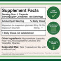 Magnesium Glycinate 400Mg, 180 Capsules (Vegan Safe, Third Party Tested, Gluten Free, Non-Gmo) High Absorption Magnesium By Double Wood Supplements