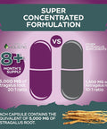 Purely Holistic Astragalus Capsules 5,000 Mg - 250 Capsules, 8+ Month Supply - Superior Strength Astragalus Root Extract 20:1 - Non Gmo, Vegetarian & Vegan Friendly - Supports The Immune System & Cardiovascular