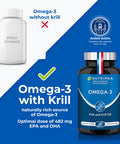 Laboratoires Nutrimea Omega 3 & Antarctic Krill - Wild Fish Oil - Natural Antioxidant - Cognition & Immune System - Concentrated EPA/DHA & Astaxanthin - Fish Oil - Made in France - Nutrimea