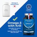 Laboratoires Nutrimea Omega 3 & Antarctic Krill - Wild Fish Oil - Natural Antioxidant - Cognition & Immune System - Concentrated EPA/DHA & Astaxanthin - Fish Oil - Made in France - Nutrimea