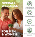 Nutrivein Whole Food Multivitamin - Complete Daily Vitamins For Men And Women From Natural Whole Foods, Real Raw Veggies, Fruits, Vitamin E, A, B Complex - 30 Day Supply (120 Capsules, Four Daily)