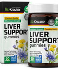 BIO KRAUTER Mauwe Herbs Dandelion Root Gummies - Organic Dandelion Root Supplement - Vegan Digestive Support & Detox - Dandelion Root Extract 2000 Mg Strength - 60 Vegan Gummies Gelatine-Free Formula