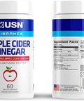 USN Vibrance Series Apple Cider Vinegar Supplement Capsules with Cayenne Pepper & Fermented Apple Cider Vinegar for Immune Support & Gut Health- 60 Veggie Capsules (Pack of 1)
