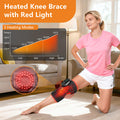 Edifolly Cordless Knee Heating Pad Knee Massager With Heat And Vibration Rechargeable Heated Knee Brace With 3 Heat Levels And 3 Massage Modes