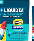 Liquid I.V. Hydration Electrolytes, Firecracker, 16 Count | Scientifically Formulated | Clinically Proven Hydration |No Artificial Sweeteners | Non-GMO | Vegan | Powder Drink Mix