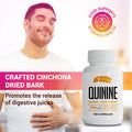 SIRUNES Quinine Capsules - Cinchona Officinalis Bark Herbal Supplement For Leg Cramping Relief, Cramp Defense And Overall Digestive Health - All-Natural Quinine Pills, 1000Mg, 120 Tablets