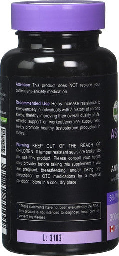Premium Grade Ashwagandha (KSM-66) Certified Organic and Non-GMO 5% Withanolides