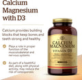 Solgar Calcium Magnesium With Vitamin D3 300 Tablets Promotes Healthy Bones Supports Nerve and Muscle Function Highly Absorbable Form Non Gmo Gluten Free Dairy Free Kosher 60 Servings