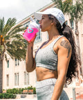 SkinnyFit Super Shaker Bottle 20oz. BPA free with Mixing Grid Technology, Leak Proof, Cup Holder Compatible, Perfect for Pre- and Post-Workout Protein Shakes