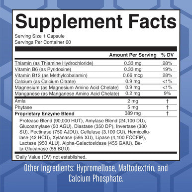 Maryruth Organics Ultra Digestive Enzymes Capsules | Up to 2 Month Supply | Supplement for Gut Health Support | Digestion & Immune Support with Amylase | Lipase & Lactase | Vegan | 60 Count