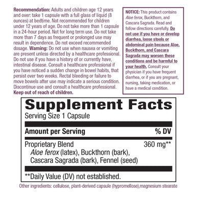 Nature's Way AloeMaxLax with Cascara Sagrada for Occasional Constipation, 4 Herb Blend, 100 Count