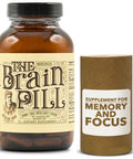 Medicine Man Plant Co The Brain Pill 90 Capsules Organic Brain Booster Supplement - Memory Pills For Brain W/ Ginkgo Biloba Capsules, Lion S Mane & Sage - Brain Booster Supplement For Focus, Memory, Clarity, Energy