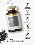 Iron Ferrous Sulfate 65 Mg | 400 Tablets | Non-Gmo, Gluten Free, And Vegetarian Supplement | High Potency | By Carlyle