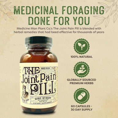 Medicine Man Plant Co The Joint Pill Natural Joint Supplement With Turmeric Curcumin Extract, Cat S Claw Supplement, Stinging Nettle Leaf Capsules And Black Pepper - Holistic Healing Supplement To Help Natural Healing