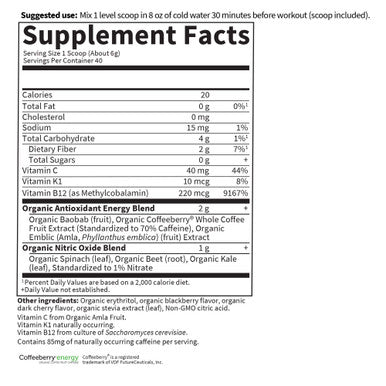 Garden of Life Sport Energy + Focus Blackberry Cherry 8.14 Oz
