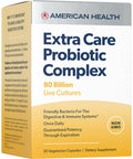 American Health Extra Care Probiotic Complex, 80 Billion Microorganisms - Beneficial Bacteria For The Digestive & Immune Systems* - Non-Gmo, Vegetarian - 30 Capsules, 30 Total Servings