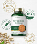 Carlyle Fenugreek Capsules 3000 Mg | 300 Count | Non-Gmo & Gluten Free Extract | Fenugreek Seeds