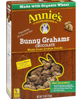 Annie's Organic Friends Bunny Grahams, Chocolate Chip, Chocolate, and Honey Baked Graham Snacks, 11.25 oz