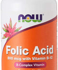 NOW Folic Acid 800 mcg 250 tablets